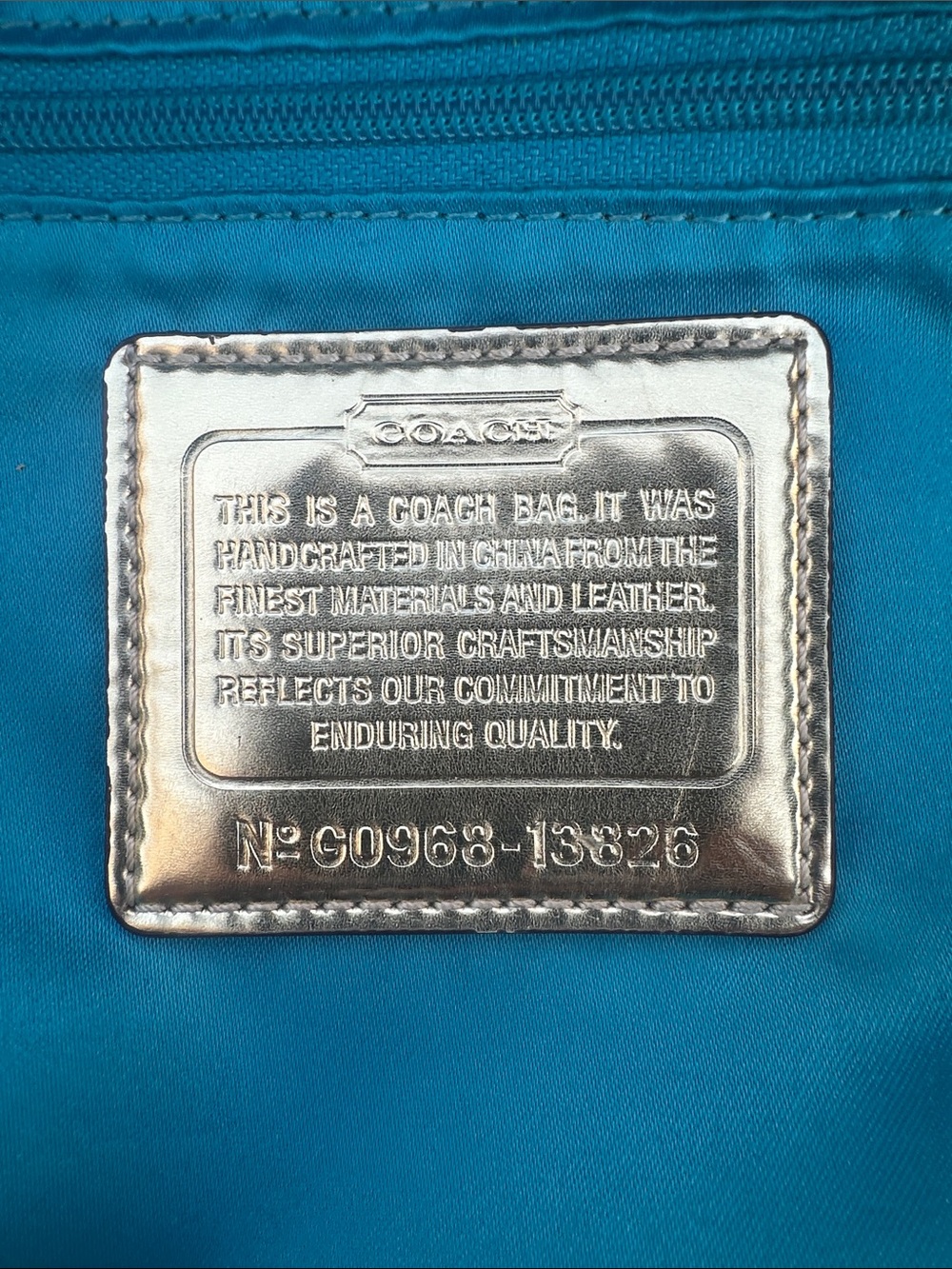Coach Poppy Optic C Brown Tote With Confetti Hang Tag - Picture 16 of 17